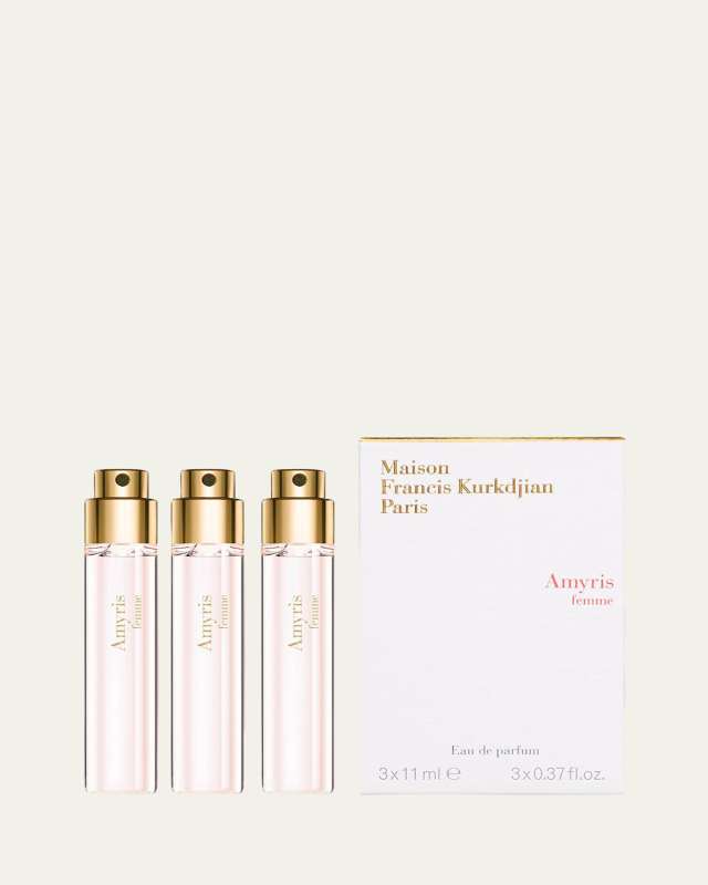 Amyris femme Eau de Parfum Travel Spray Refills, 3 x 0.37 oz.